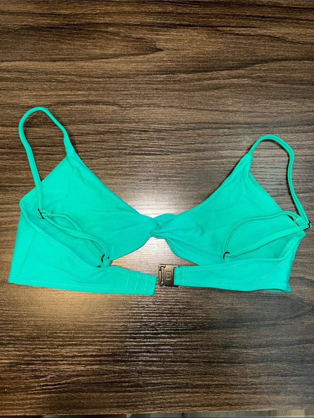 Blackbough Green Knot-Front Bikini Top